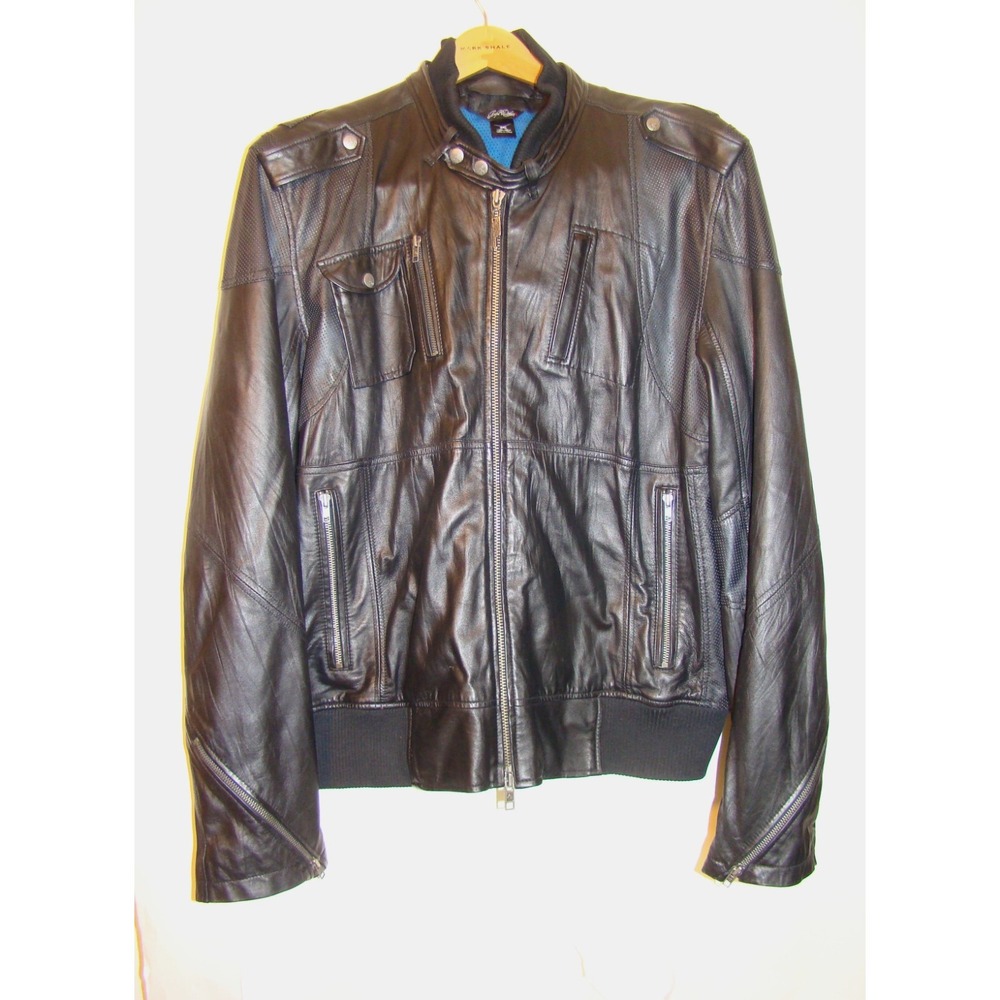 Artful Dodger Black Leather Bomber Jacket Big & Tall Size 4XL    AC - Picture 13 of 13